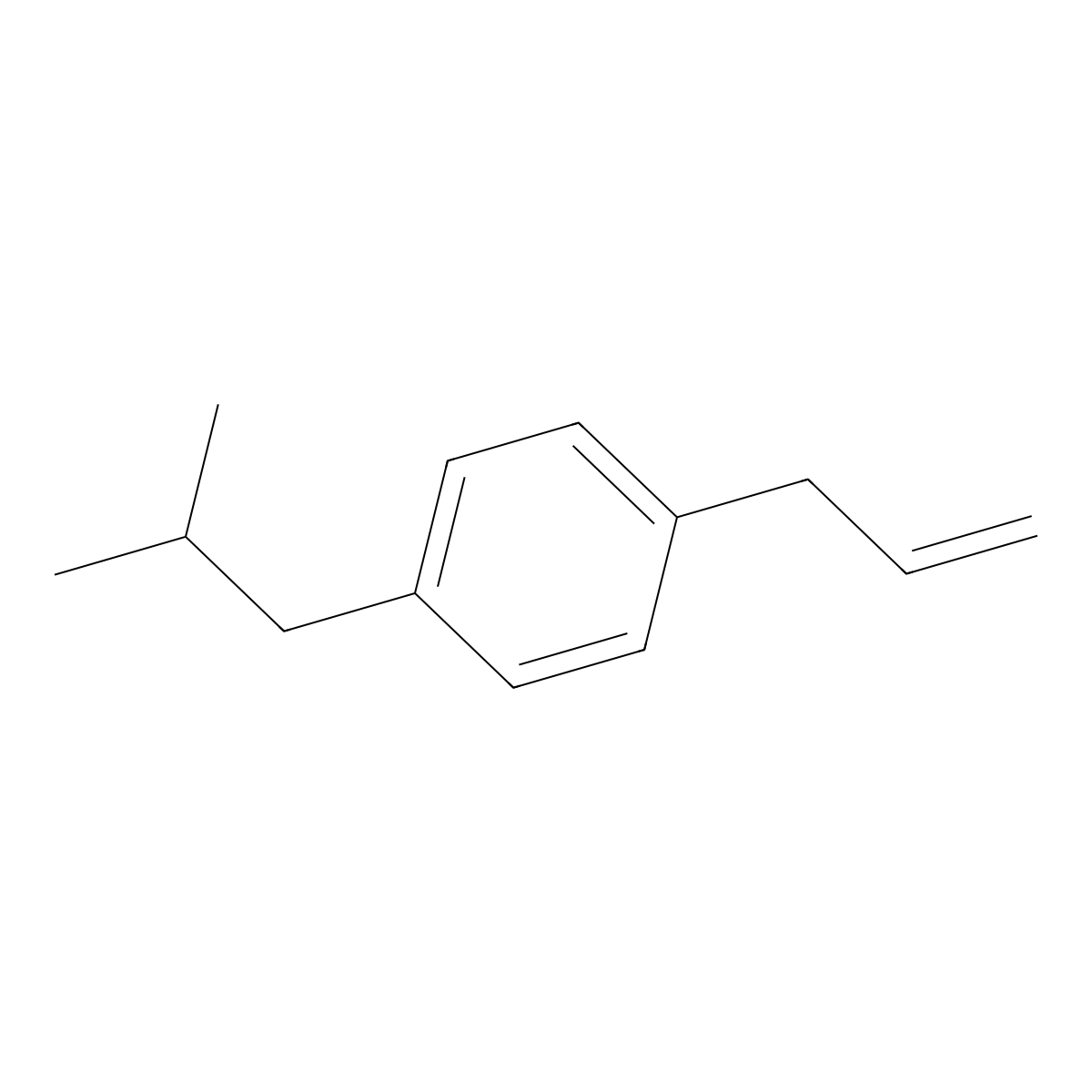 1-Allyl-4-isobutylbenzene molecular structure, CAS 1256467-48-7