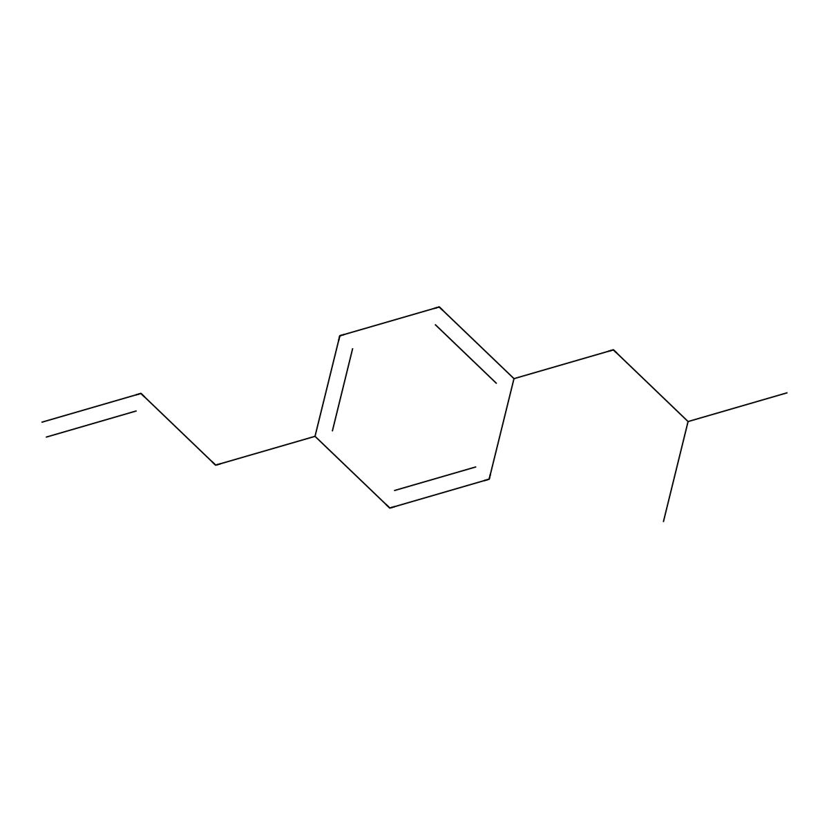 1-Allyl-4-isobutylbenzene molecular structure, CAS 1256467-48-7