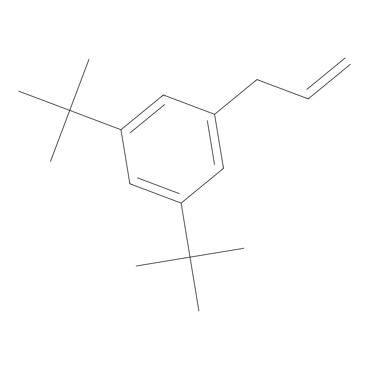 1-Allyl-3,5-di-tert-butylbenzene molecular structure, CAS 1256468-54-8