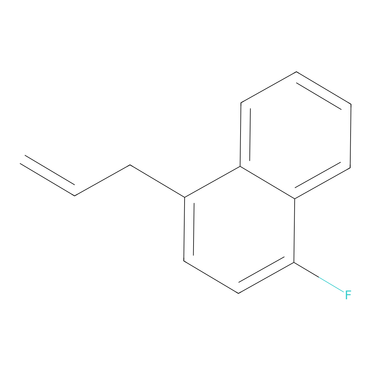 1-Allyl-4-fluoronaphthalene molecular structure, CAS 1256469-19-8