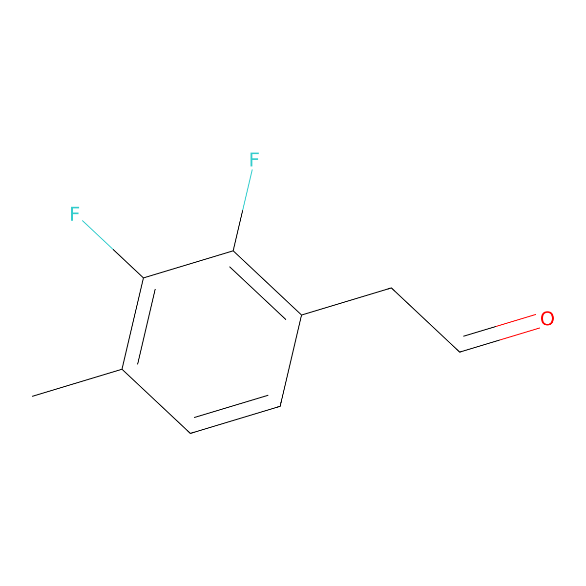 (2,3-Difluoro-4-methylphenyl)acetaldehyde molecular structure, CAS 1256469-43-8