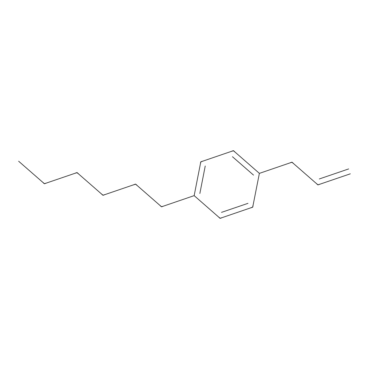 3-(4-Hexylphenyl)-1-propene molecular structure, CAS 1256469-84-7