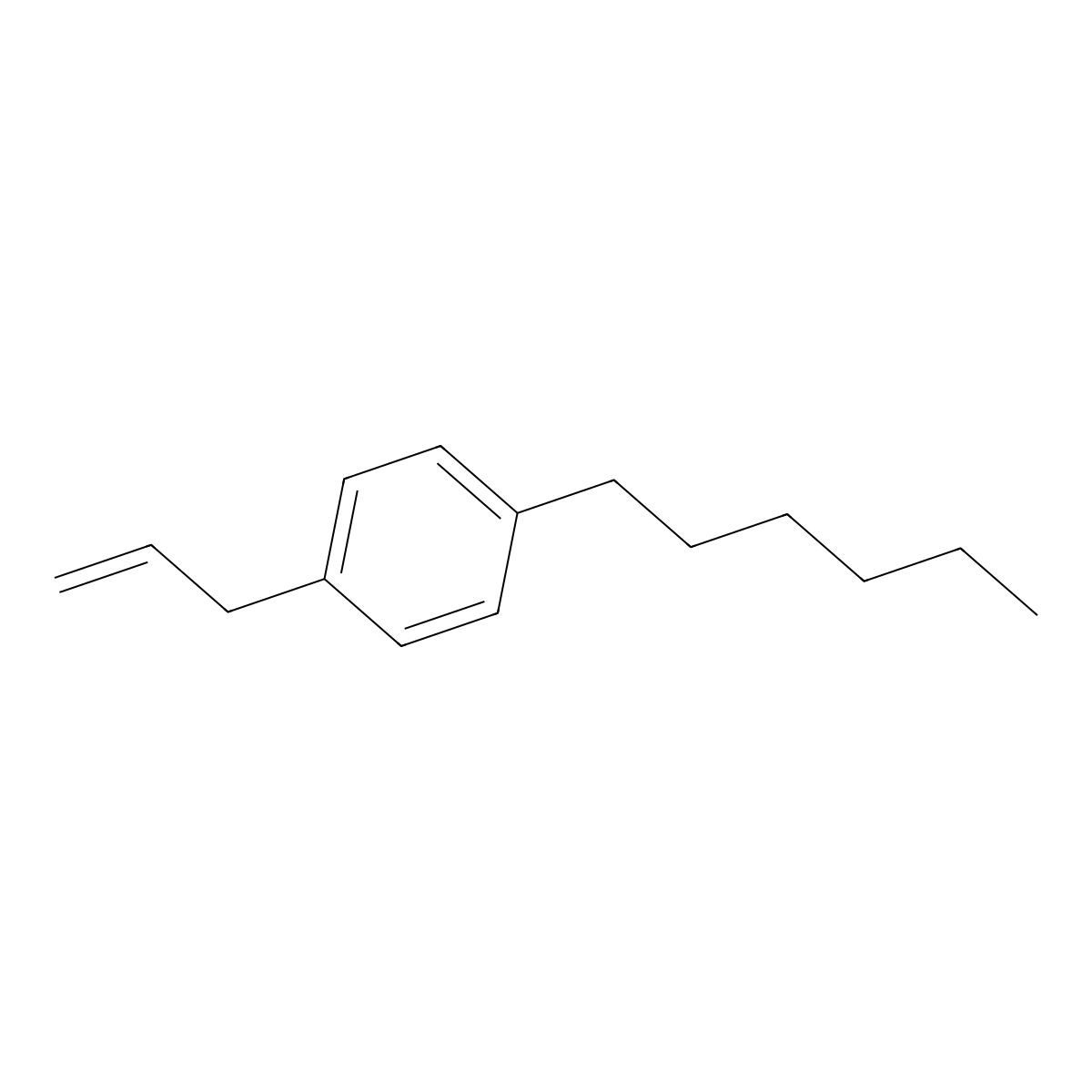3-(4-Hexylphenyl)-1-propene molecular structure, CAS 1256469-84-7