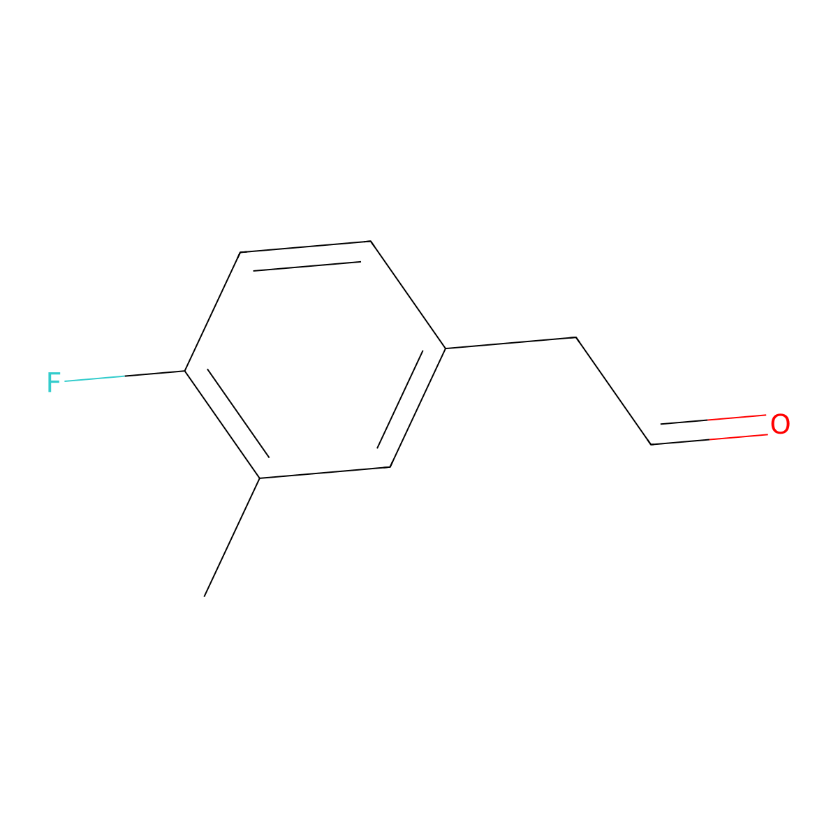 2-(4-Fluoro-3-methylphenyl)acetaldehyde molecular structure, CAS 1256475-84-9