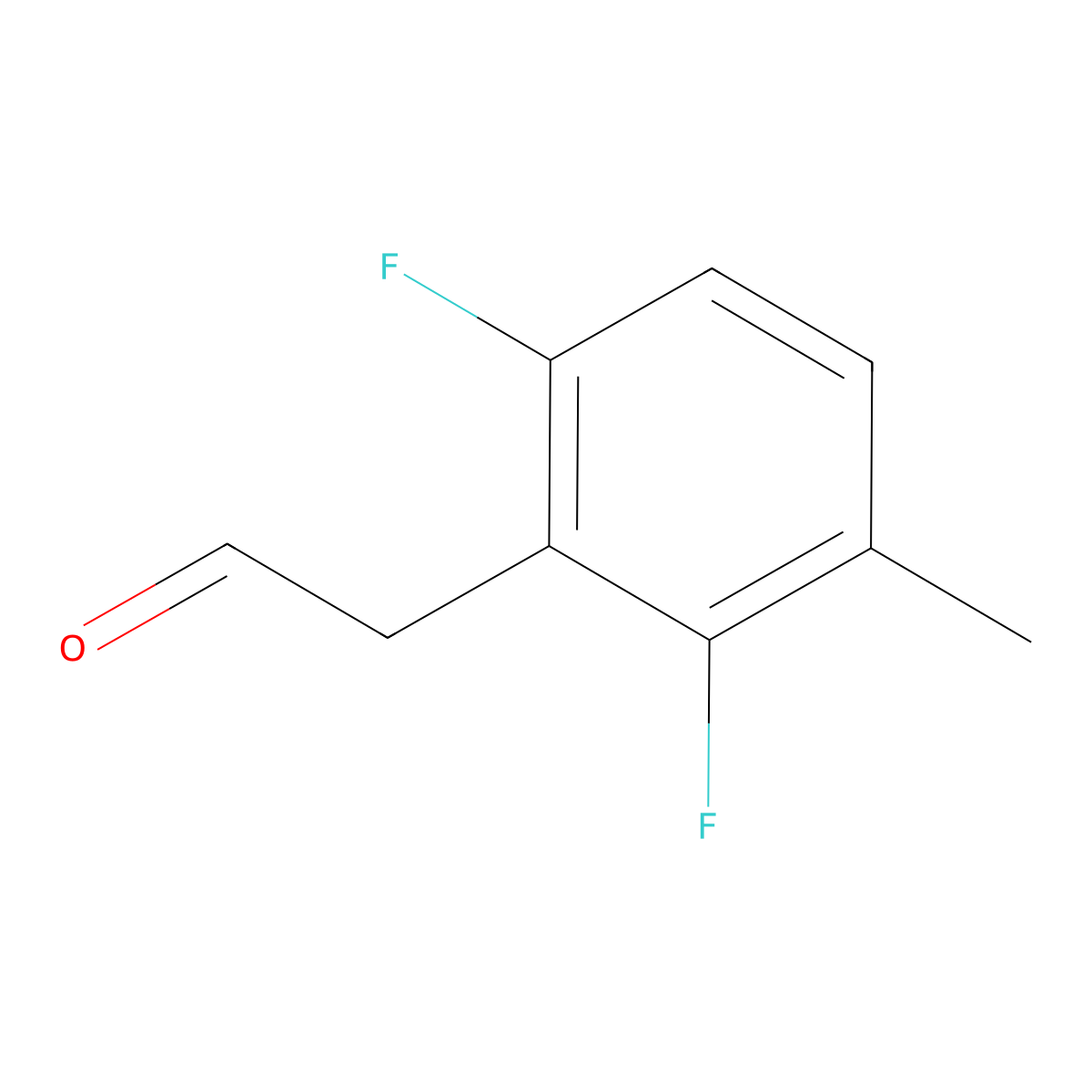 2-(2,6-Difluoro-3-methylphenyl)acetaldehyde molecular structure, CAS 1256477-03-8