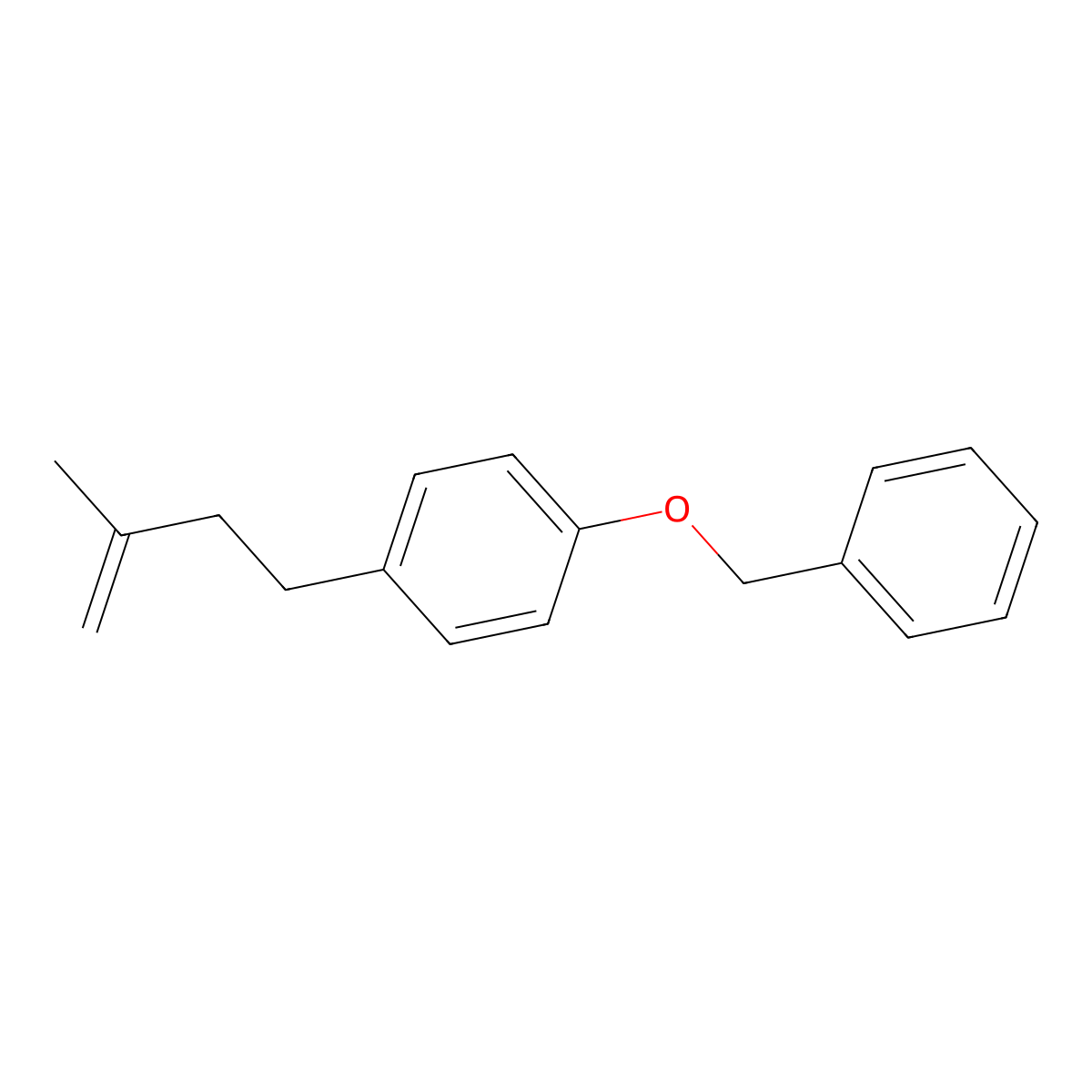 1-(3-Methylbut-3-enyl)-4-phenylmethoxybenzene molecular structure, CAS 1256478-31-5