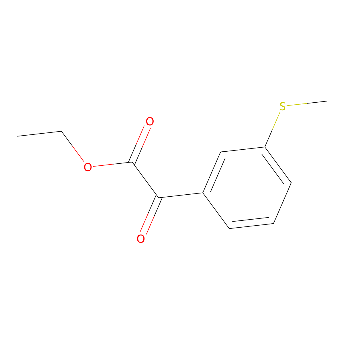 Ethyl 3-(methylthio)benzoylformate molecular structure, CAS 1256479-24-9