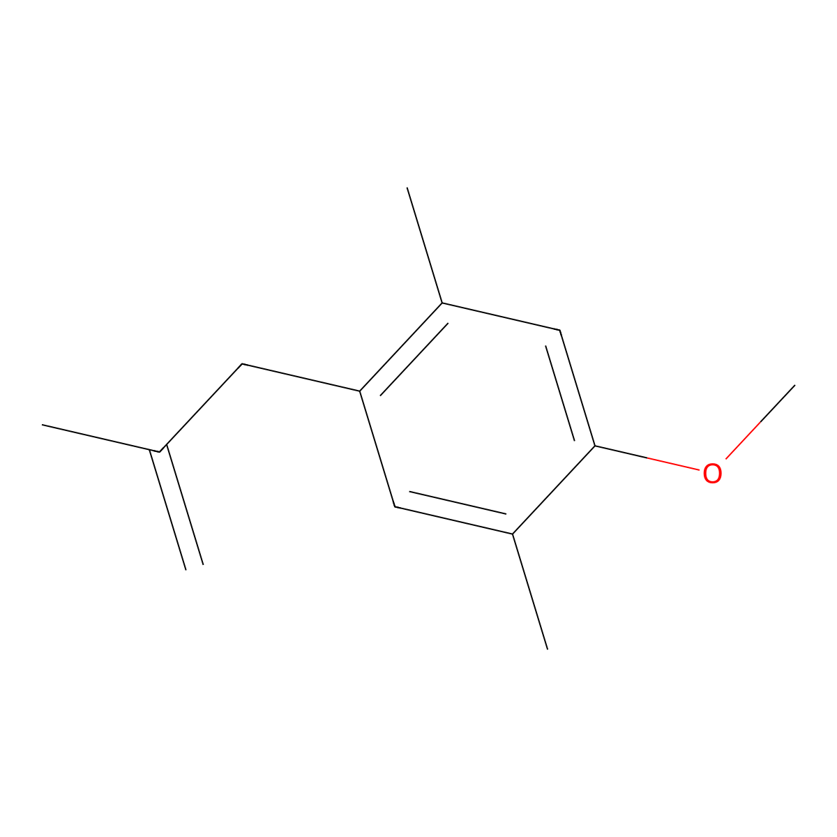 1-Methoxy-2,5-dimethyl-4-(2-methylallyl)benzene molecular structure, CAS 1256479-25-0