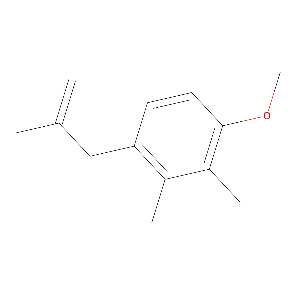 1-Methoxy-2,3-dimethyl-4-(2-methylallyl)benzene molecular structure, CAS 1256479-33-0