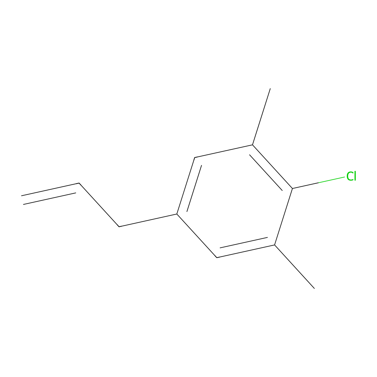 3-(4-Chloro-3,5-dimethylphenyl)-1-propene molecular structure, CAS 1256479-47-6