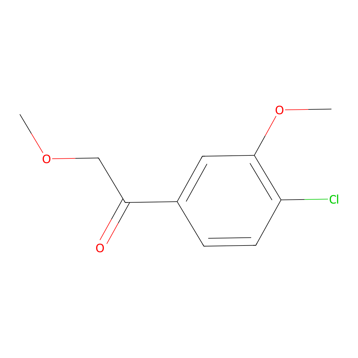 1-(4-Chloro-3-methoxyphenyl)-2-methoxyethanone molecular structure, CAS 1256479-92-1