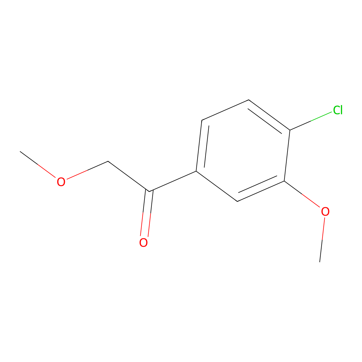 1-(4-Chloro-3-methoxyphenyl)-2-methoxyethanone molecular structure, CAS 1256479-92-1