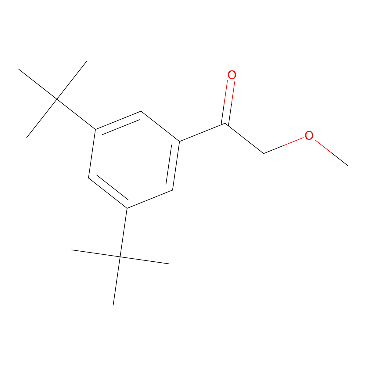 1-(3,5-Di-tert-butylphenyl)-2-methoxyethanone molecular structure, CAS 1256481-02-3