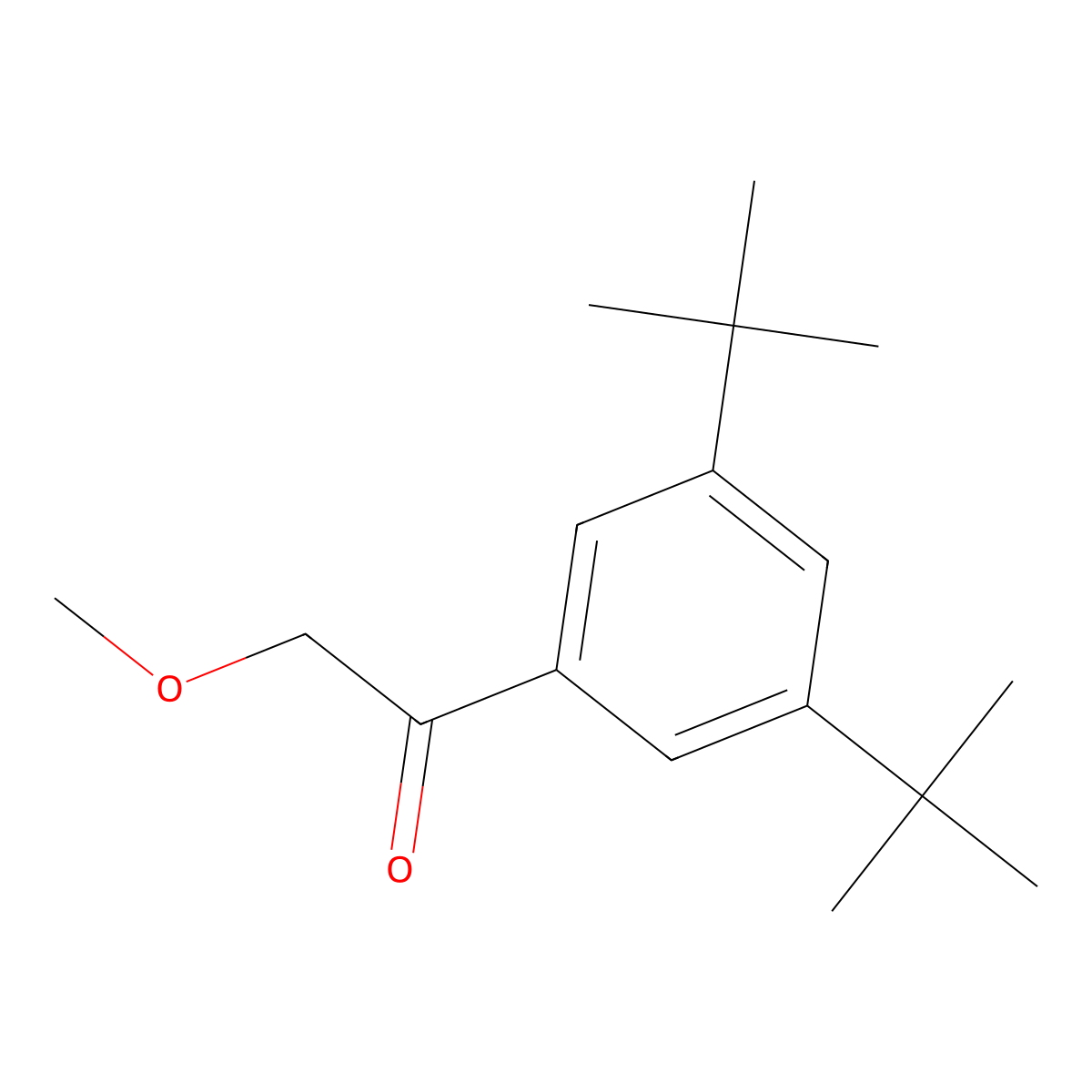 1-(3,5-Di-tert-butylphenyl)-2-methoxyethanone molecular structure, CAS 1256481-02-3