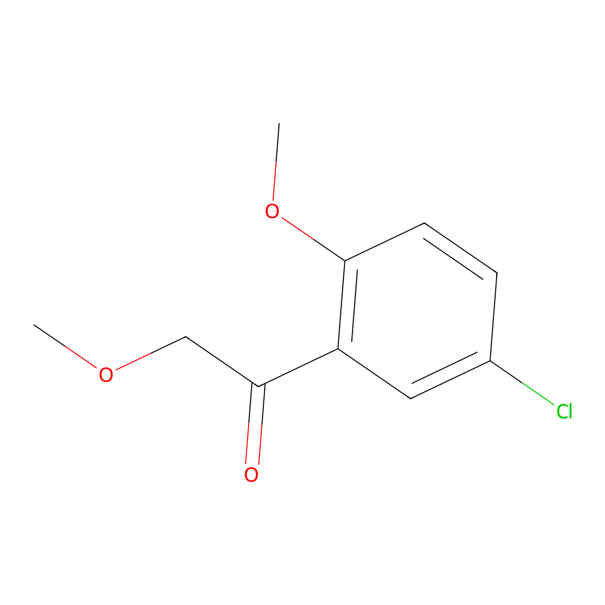 1-(5-Chloro-2-methoxyphenyl)-2-methoxyethan-1-one molecular structure, CAS 1256481-07-8