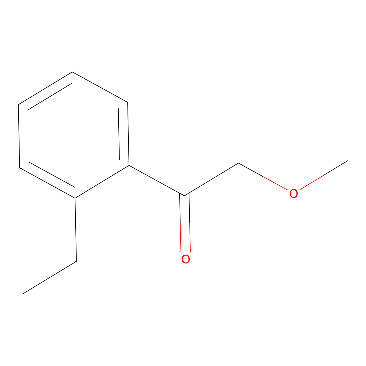 1-(2-Ethylphenyl)-2-methoxyethanone molecular structure, CAS 1256481-12-5