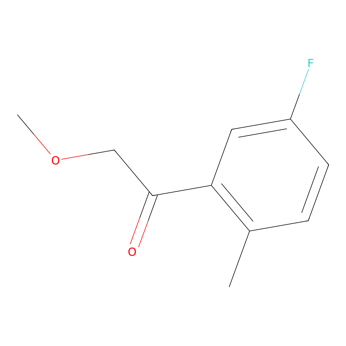 1-(5-Fluoro-2-methylphenyl)-2-methoxyethanone molecular structure, CAS 1256481-34-1