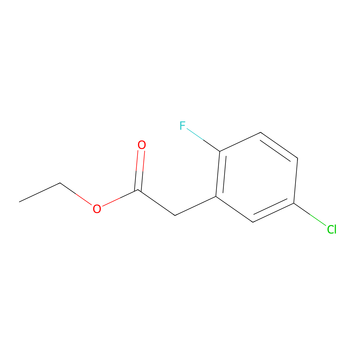 (5-Chloro-2-fluorophenyl)acetic acid ethyl ester molecular structure, CAS 1256481-71-6