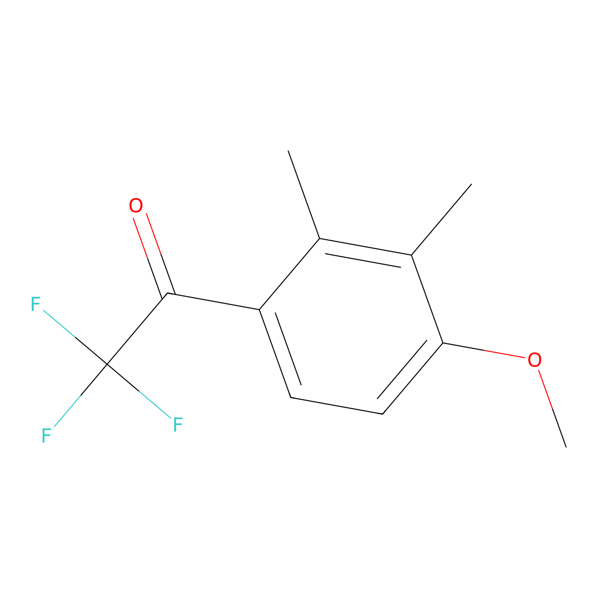 2,2,2-Trifluoro-1-(4-methoxy-2,3-dimethylphenyl)ethanone molecular structure, CAS 1256481-96-5