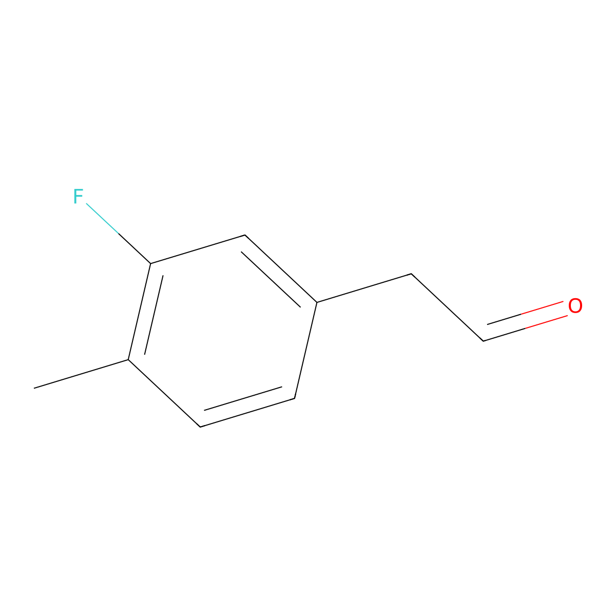 2-(3-Fluoro-4-methylphenyl)acetaldehyde molecular structure, CAS 1256482-25-3