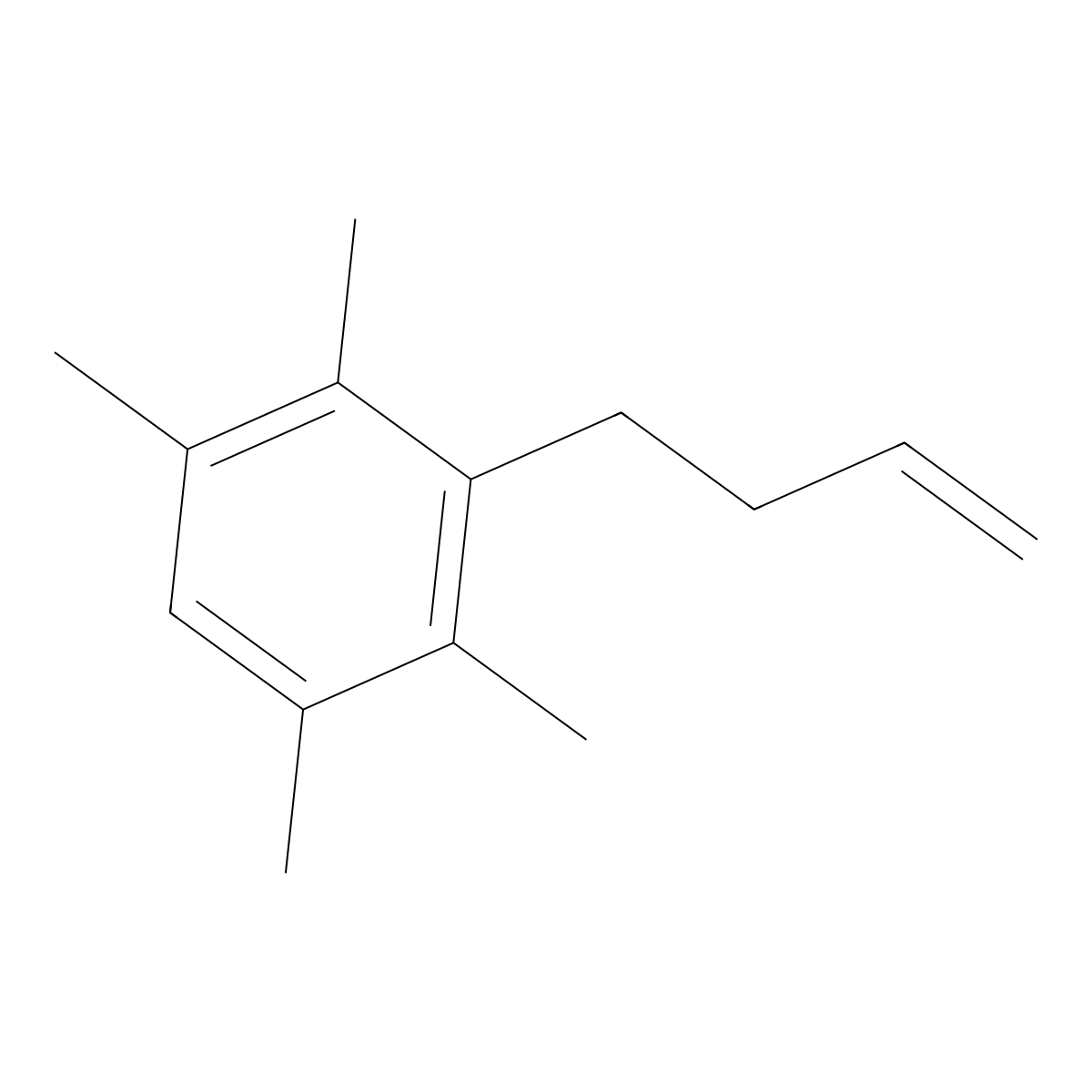 3-(But-3-en-1-yl)-1,2,4,5-tetramethylbenzene molecular structure, CAS 1256482-26-4