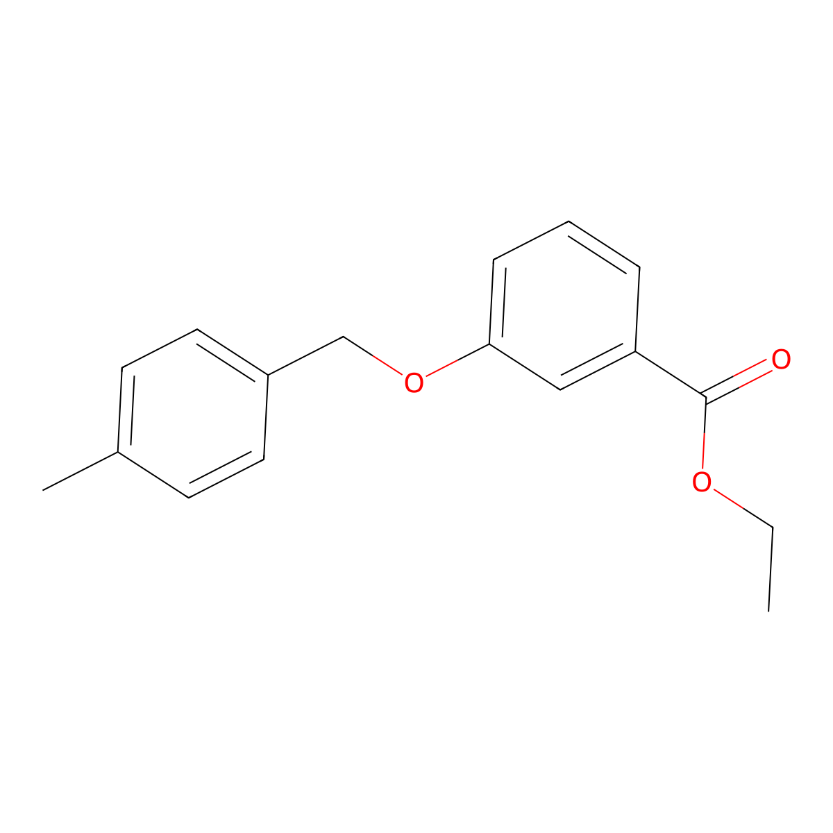 Benzoic acid, 3-[(4-methylphenyl)methoxy]-, ethyl ester molecular structure, CAS 1256482-45-7