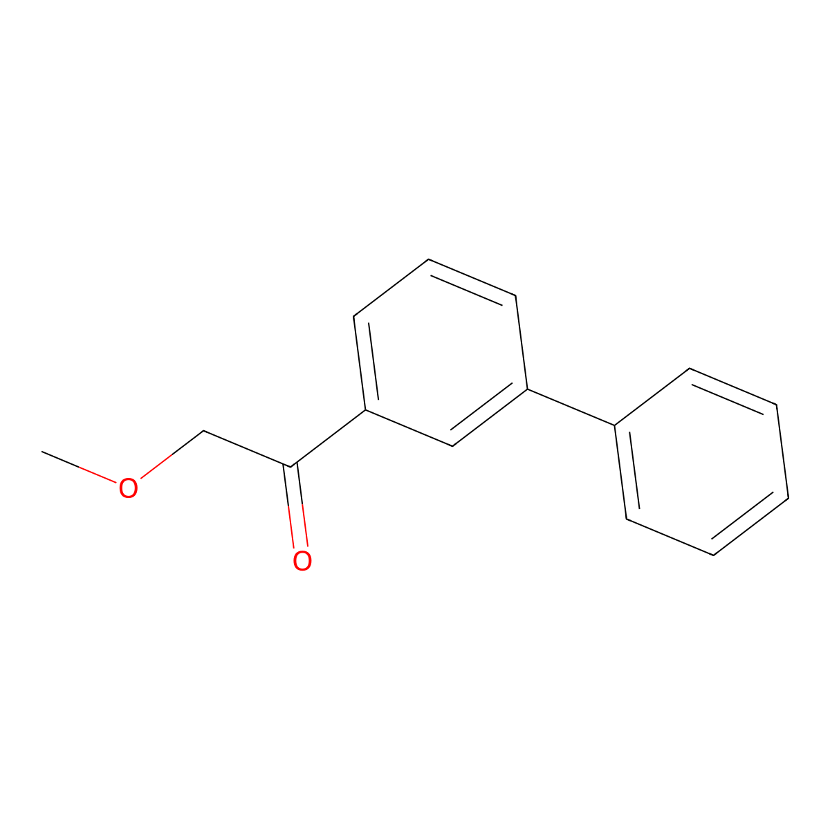 1-([1,1'-Biphenyl]-3-yl)-2-methoxyethanone molecular structure, CAS 1256482-50-4