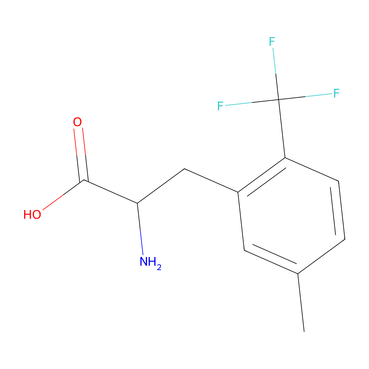 5-Methyl-2-(trifluoromethyl)-DL-phenylalanine molecular structure, CAS 1256482-64-0