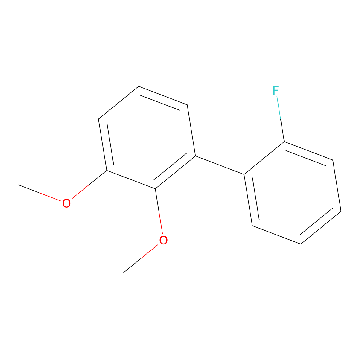 2'-Fluoro-2,3-dimethoxybiphenyl molecular structure, CAS 1256544-12-3