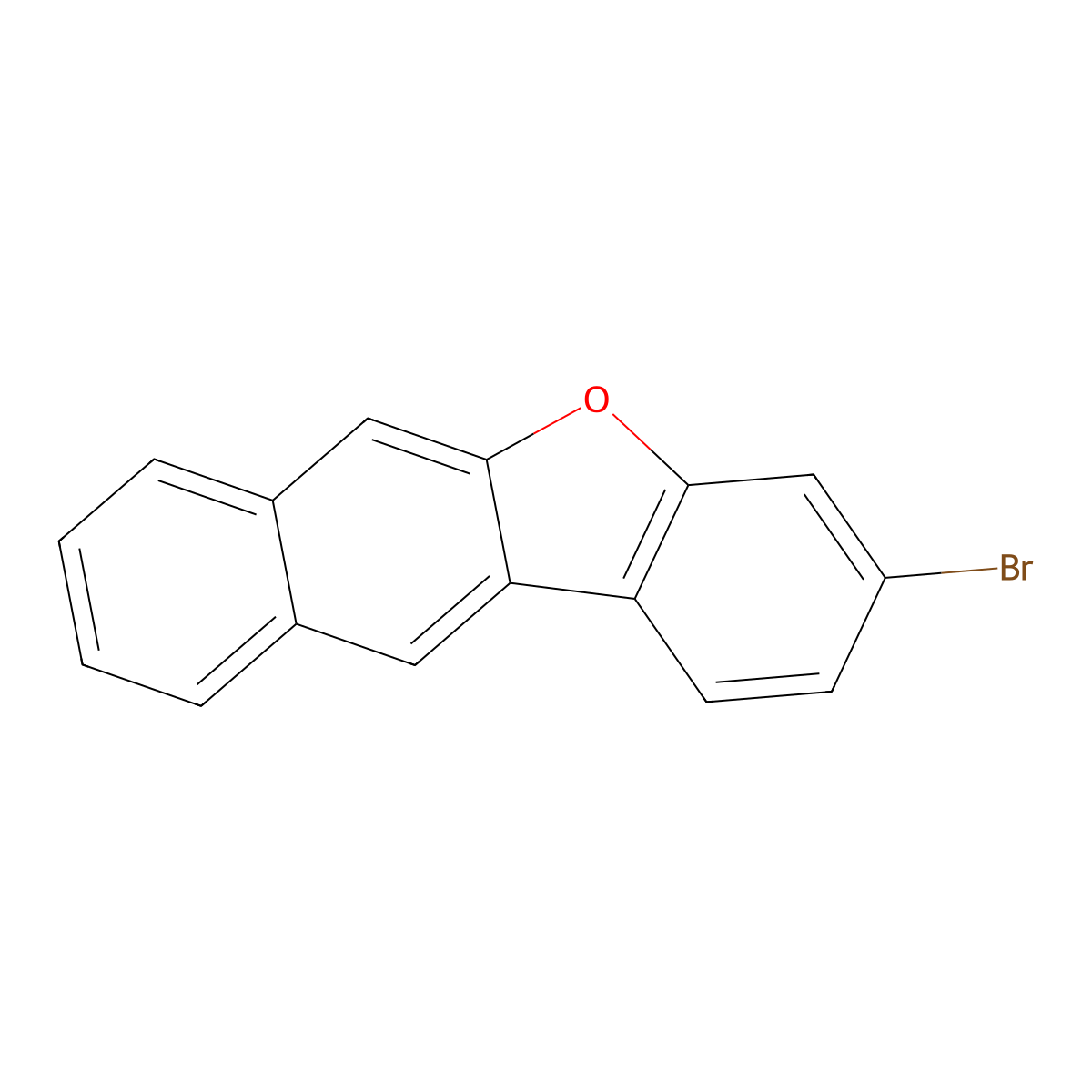 3-Bromonaphtho[2,3-b]benzofuran molecular structure, CAS 1256544-32-7