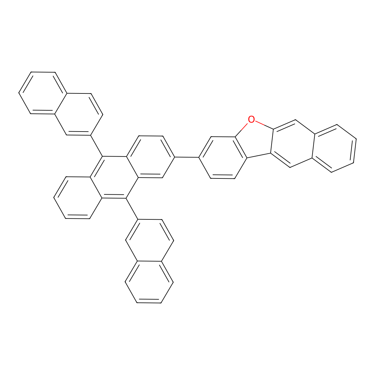 3-(9,10-Di(naphthalen-2-yl)anthracen-2-yl)naphtho[2,3-b]benZofuran molecular structure, CAS 1256545-49-9