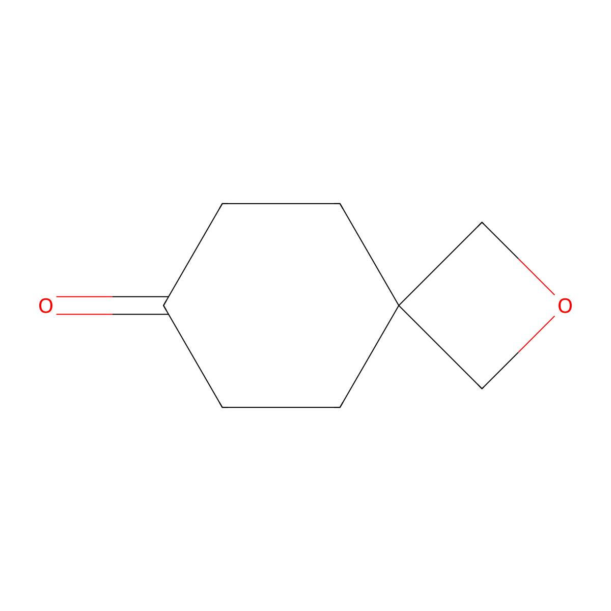 2-Oxaspiro(3.5)nonan-7-one molecular structure, CAS 1256546-74-3