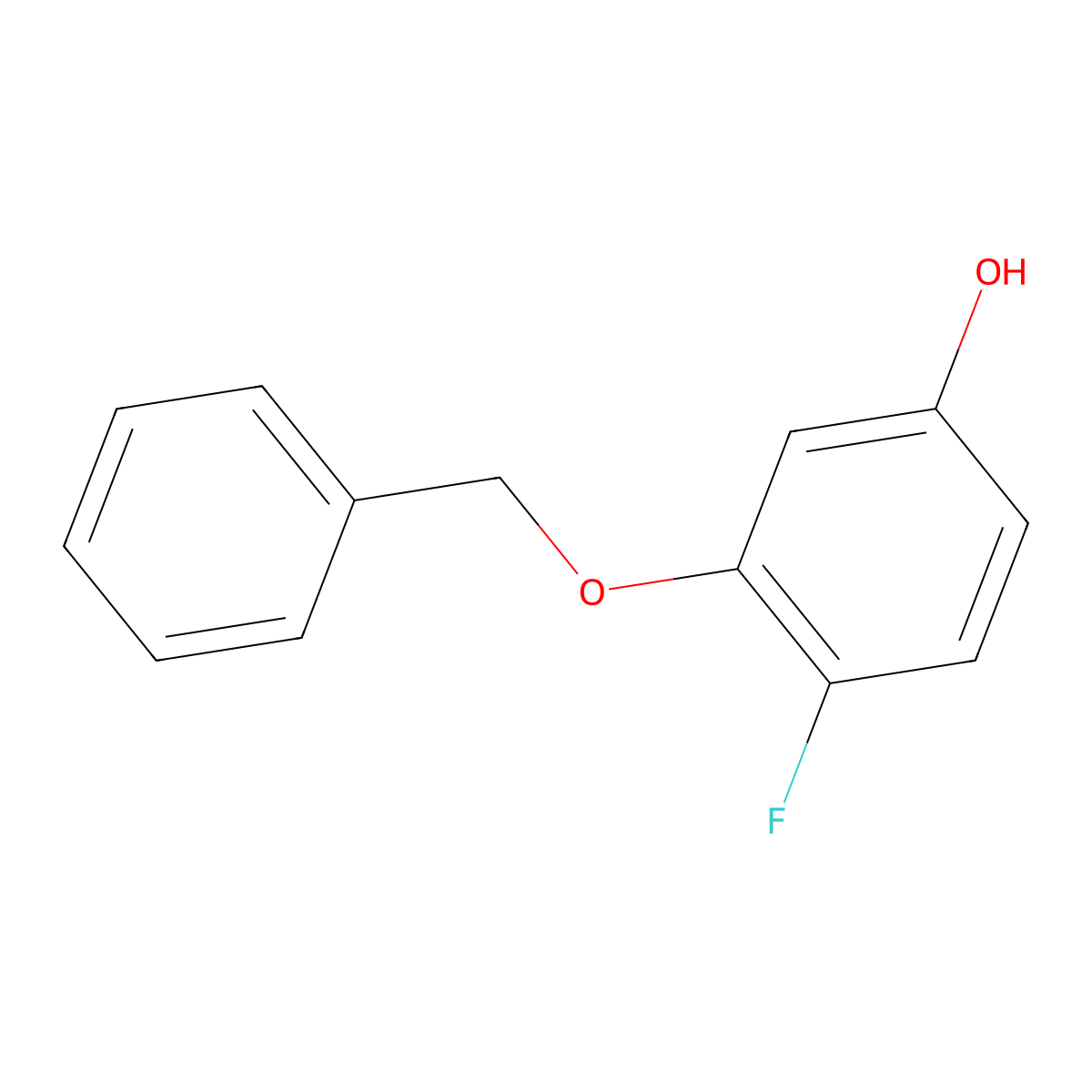 3-Benzyloxy-4-fluorophenol molecular structure, CAS 1256550-88-5