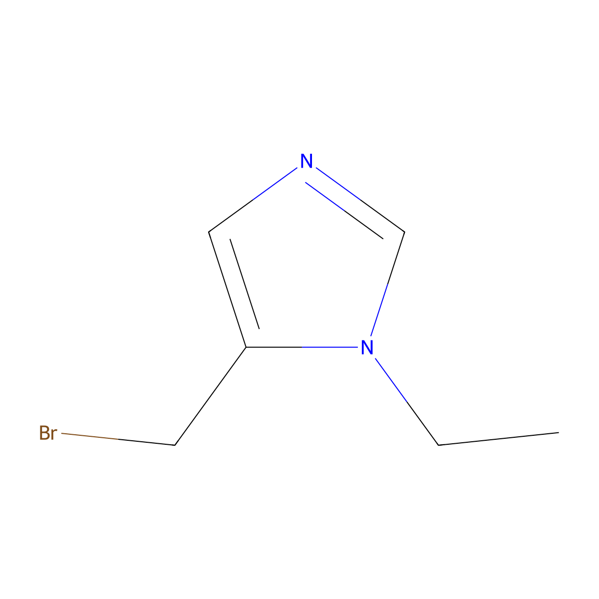 5-(Bromomethyl)-1-ethyl-1h-imidazole molecular structure, CAS 1256561-80-4