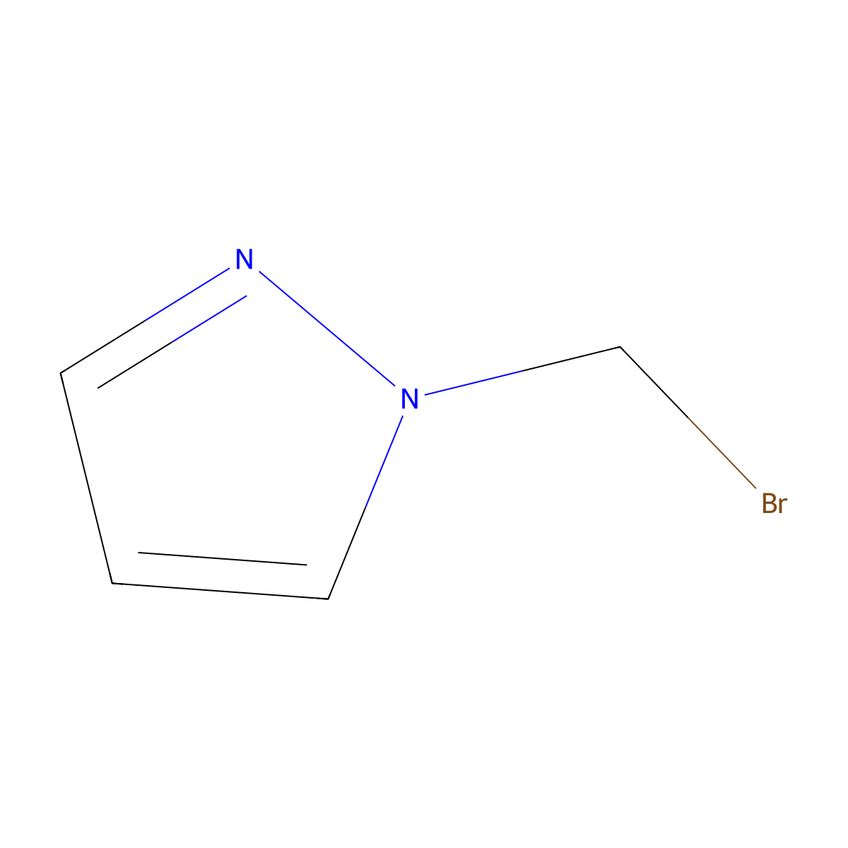 1-(bromomethyl)-1H-pyrazole molecular structure, CAS 1256561-87-1