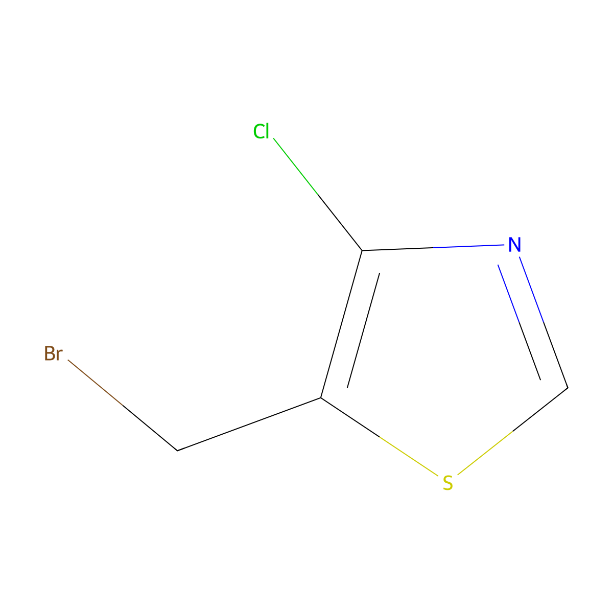 5-(Bromomethyl)-4-chlorothiazole molecular structure, CAS 1256561-92-8
