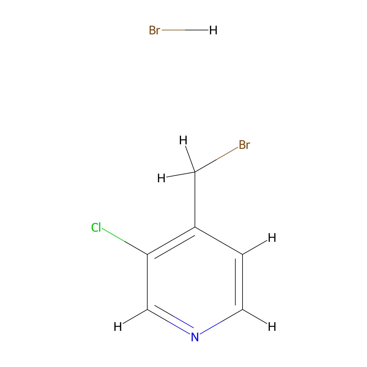 4-(Bromomethyl)-3-chloropyridine hydrobromide molecular structure, CAS 1256562-25-0