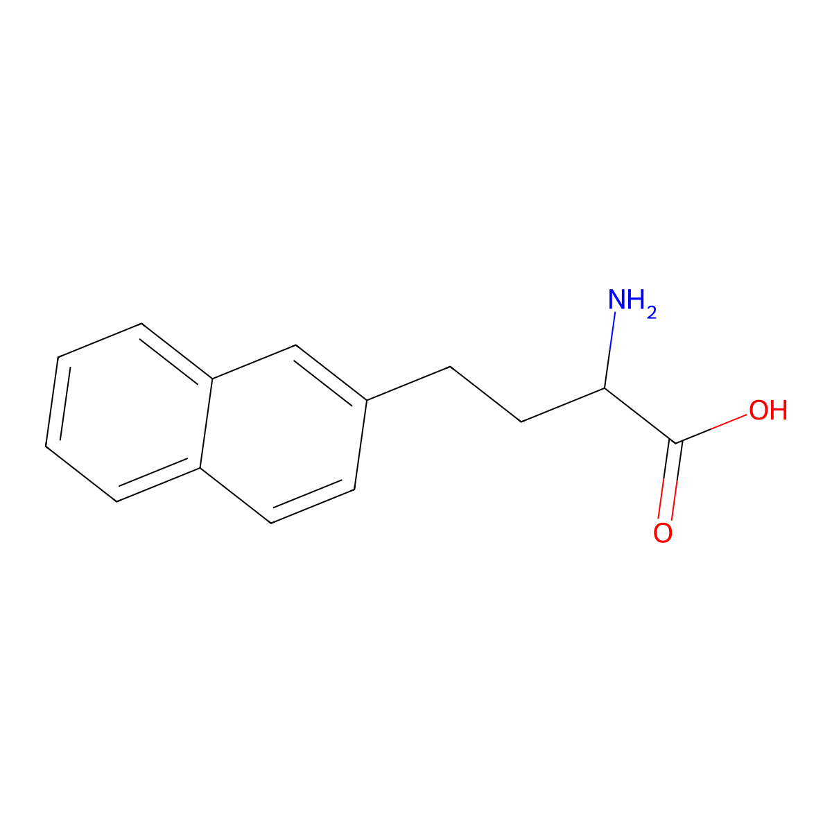 (S)-2-Amino-4-(naphthalen-2-YL)butanoic acid molecular structure, CAS 1256629-13-6