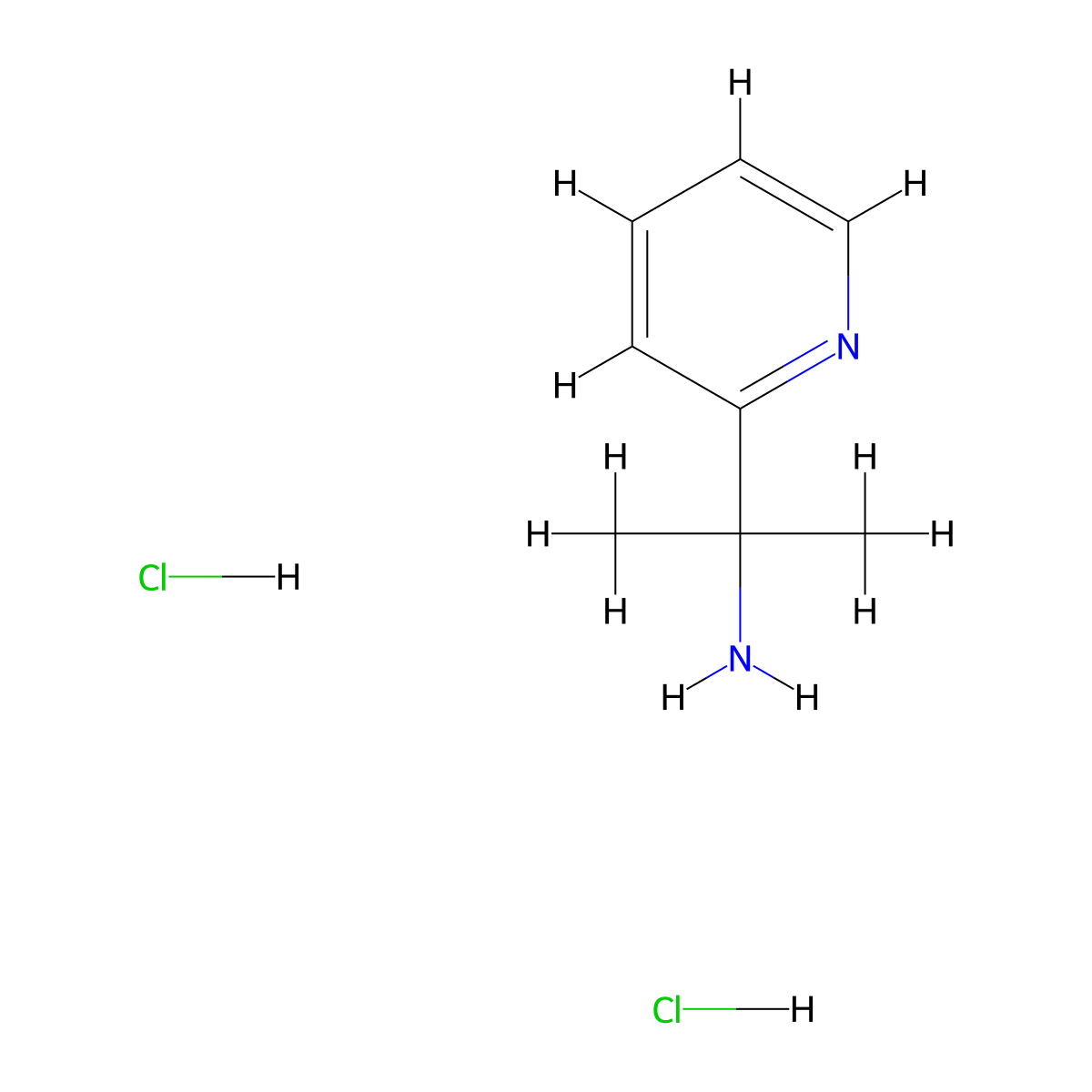 2-Pyridin-2-ylpropan-2-amine;dihydrochloride molecular structure, CAS 1256633-17-6