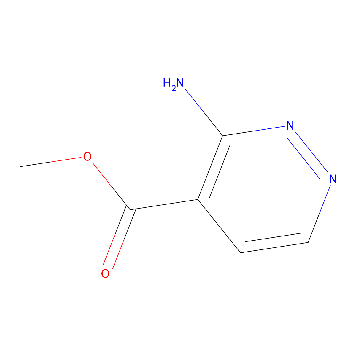 Methyl 3-Aminopyridazine-4-carboxylate molecular structure, CAS 1256633-18-7