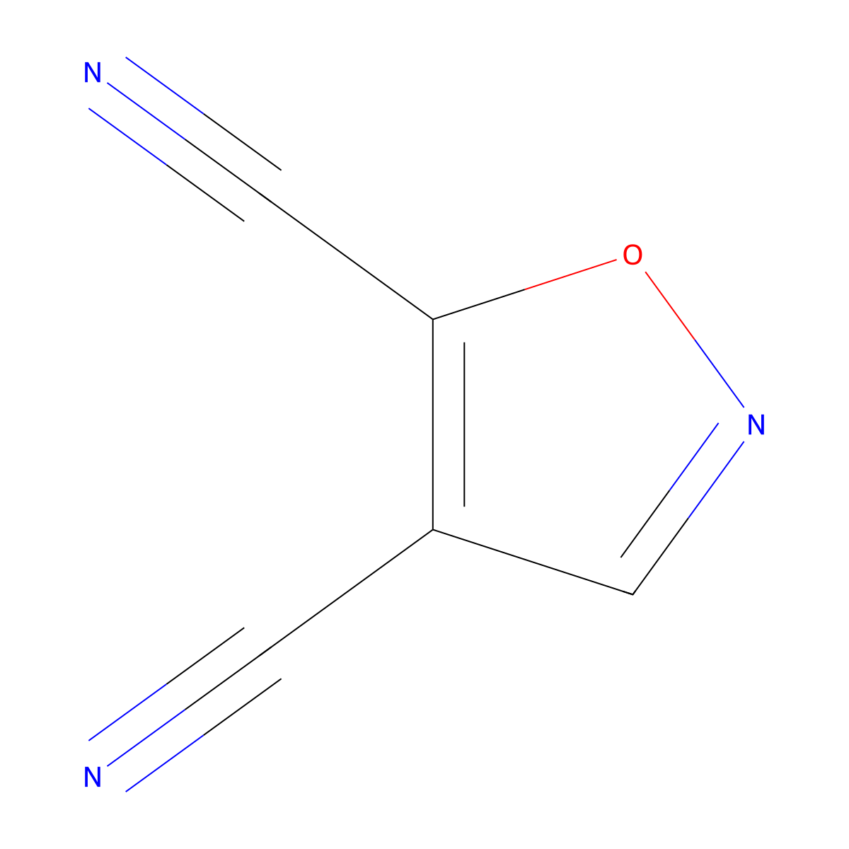 4,5-Isoxazoledicarbonitrile molecular structure, CAS 1256633-32-5