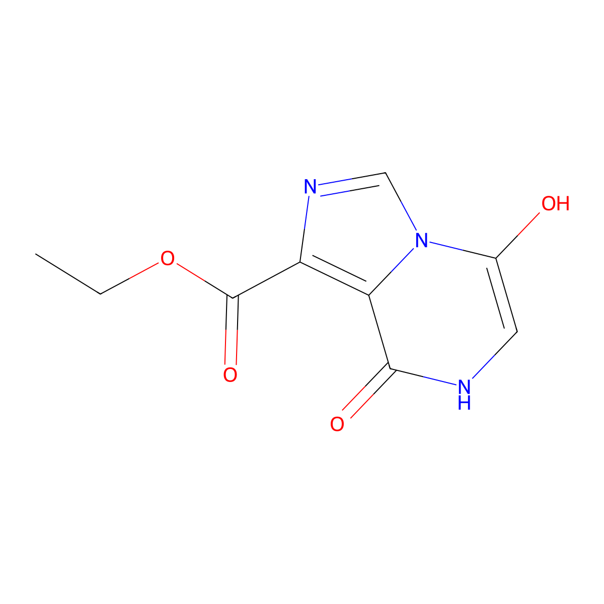 Ethyl 5,8-Dihydroxyimidazo[1,5-a]pyrazine-1-carboxylate molecular structure, CAS 1256633-37-0