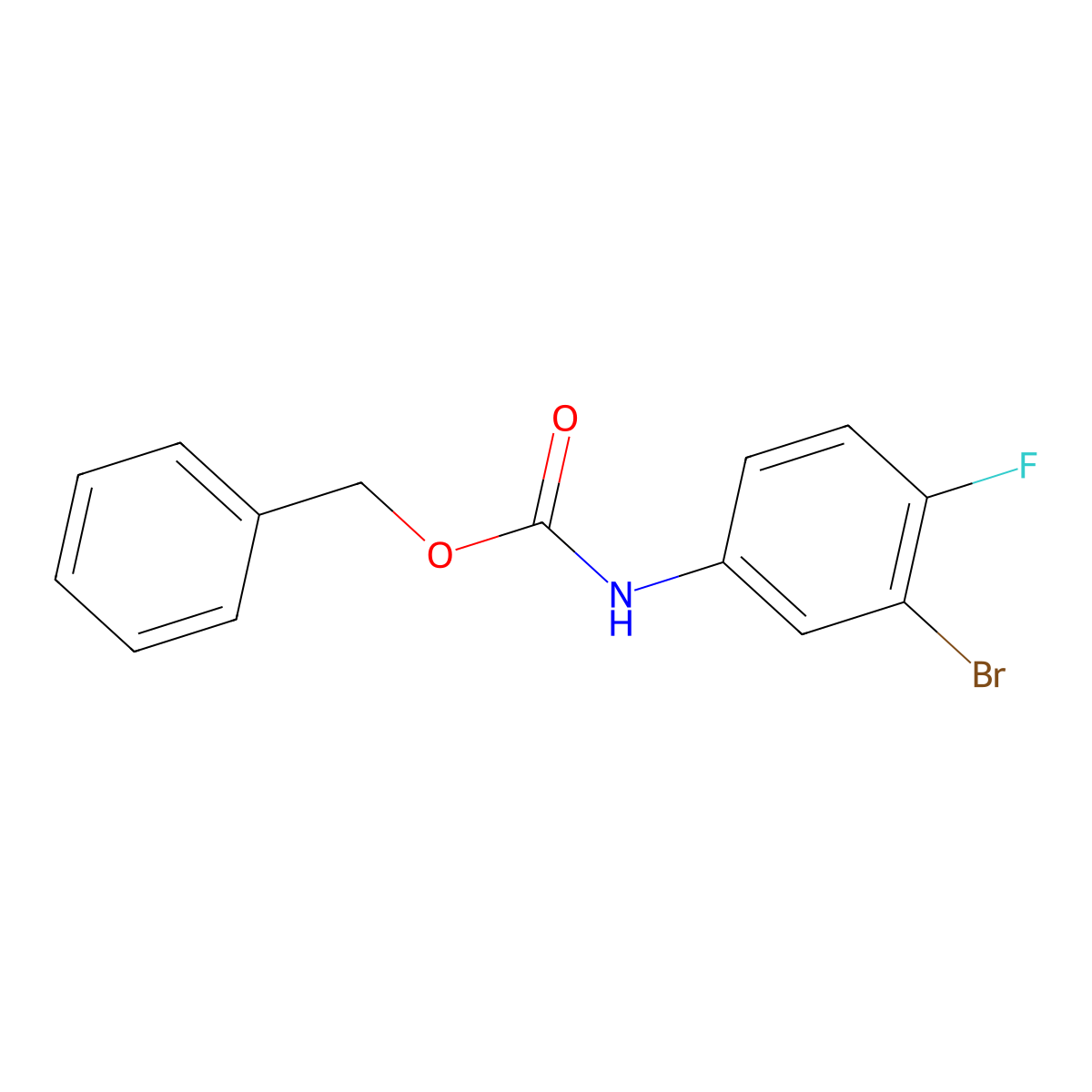 N-Cbz-3-bromo-4-fluoroaniline molecular structure, CAS 1256633-39-2