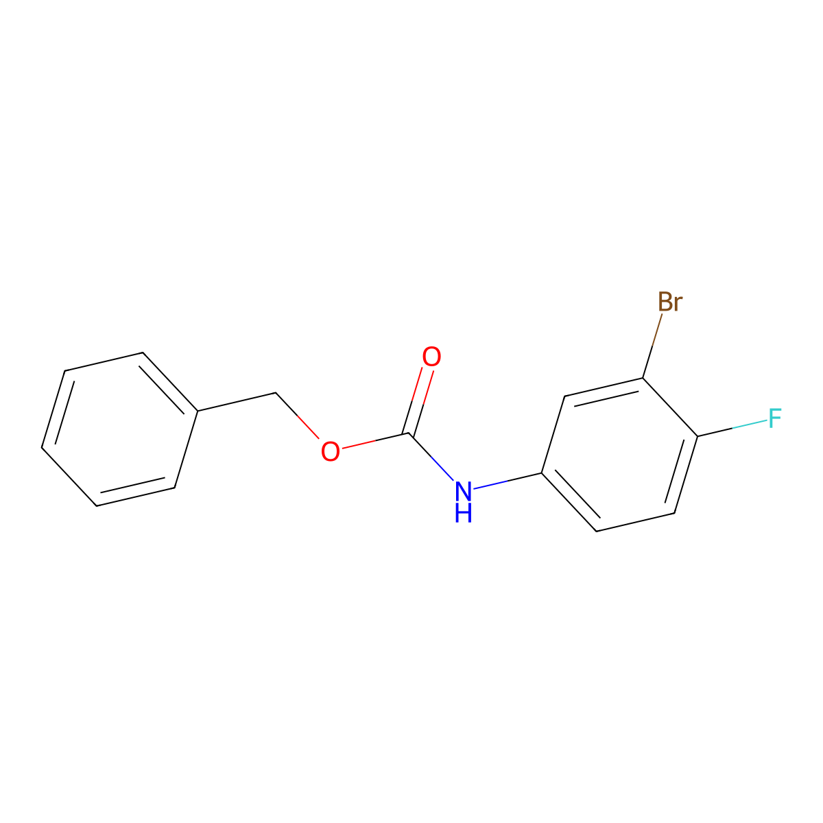 N-Cbz-3-bromo-4-fluoroaniline molecular structure, CAS 1256633-39-2