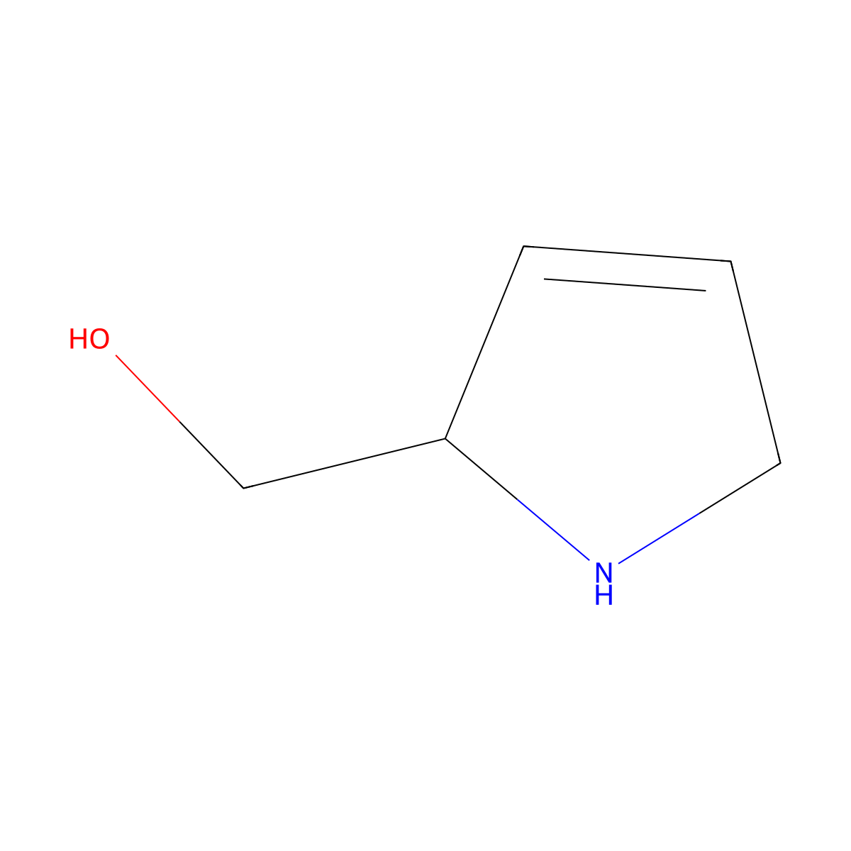 2,5-dihydro-1H-pyrrol-2-ylmethanol molecular structure, CAS 1256643-00-1