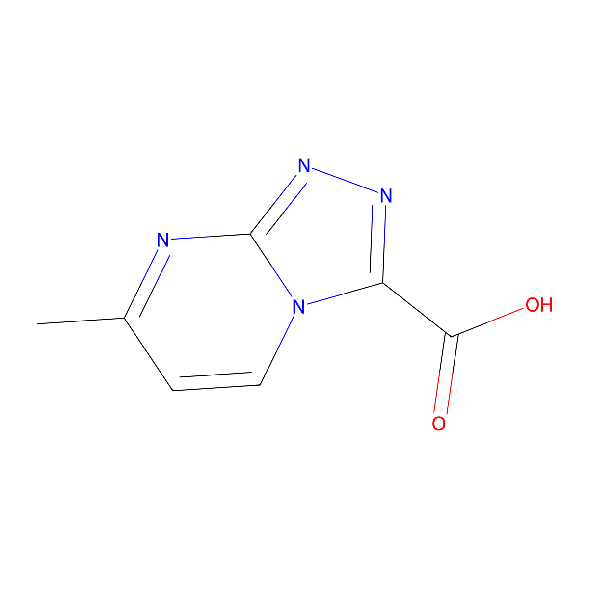 7-Methyl[1,2,4]triazolo[4,3-a]pyrimidine-3-carboxylic acid molecular structure, CAS 1256643-42-1