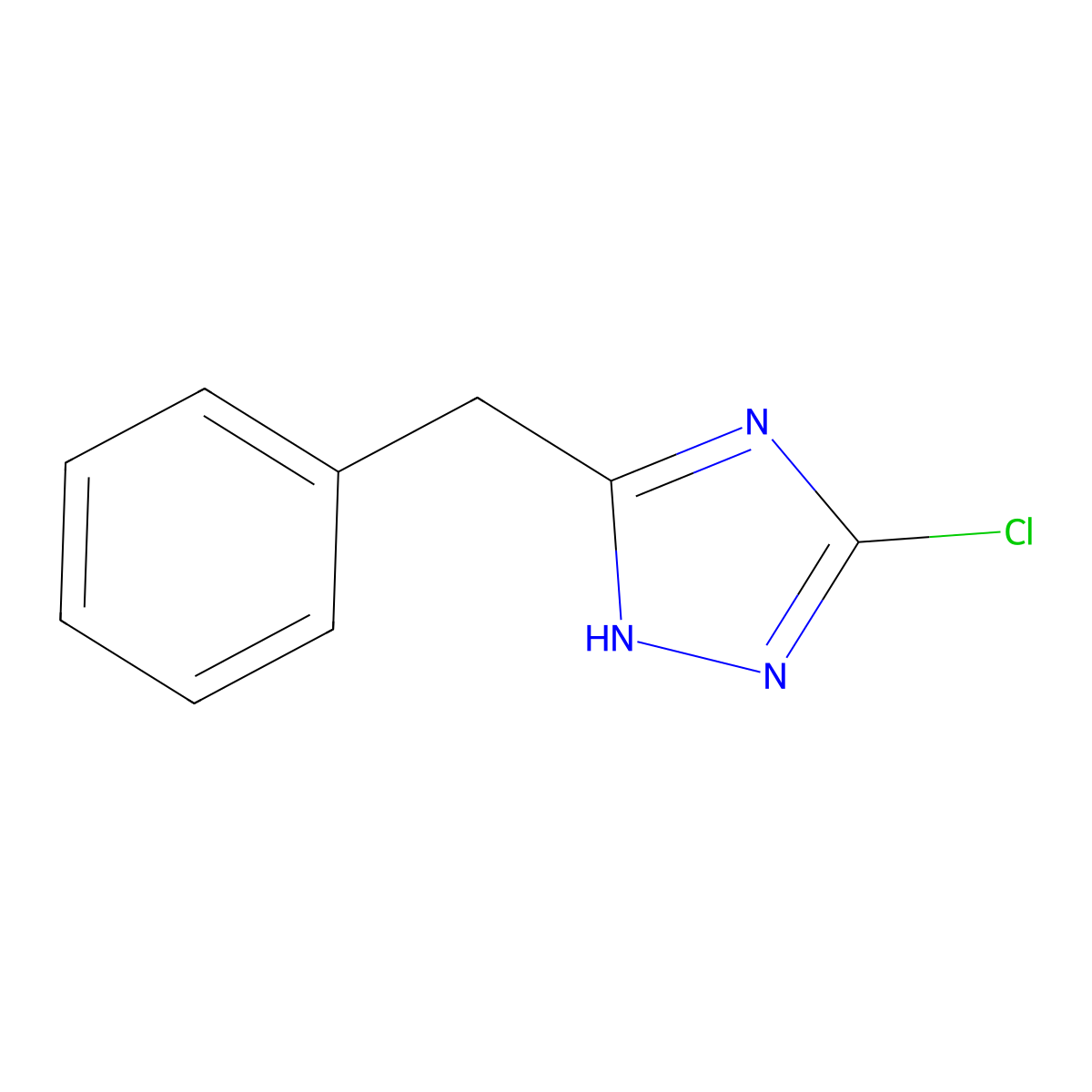 5-Benzyl-3-chloro-1H-1,2,4-triazole molecular structure, CAS 1256643-53-4