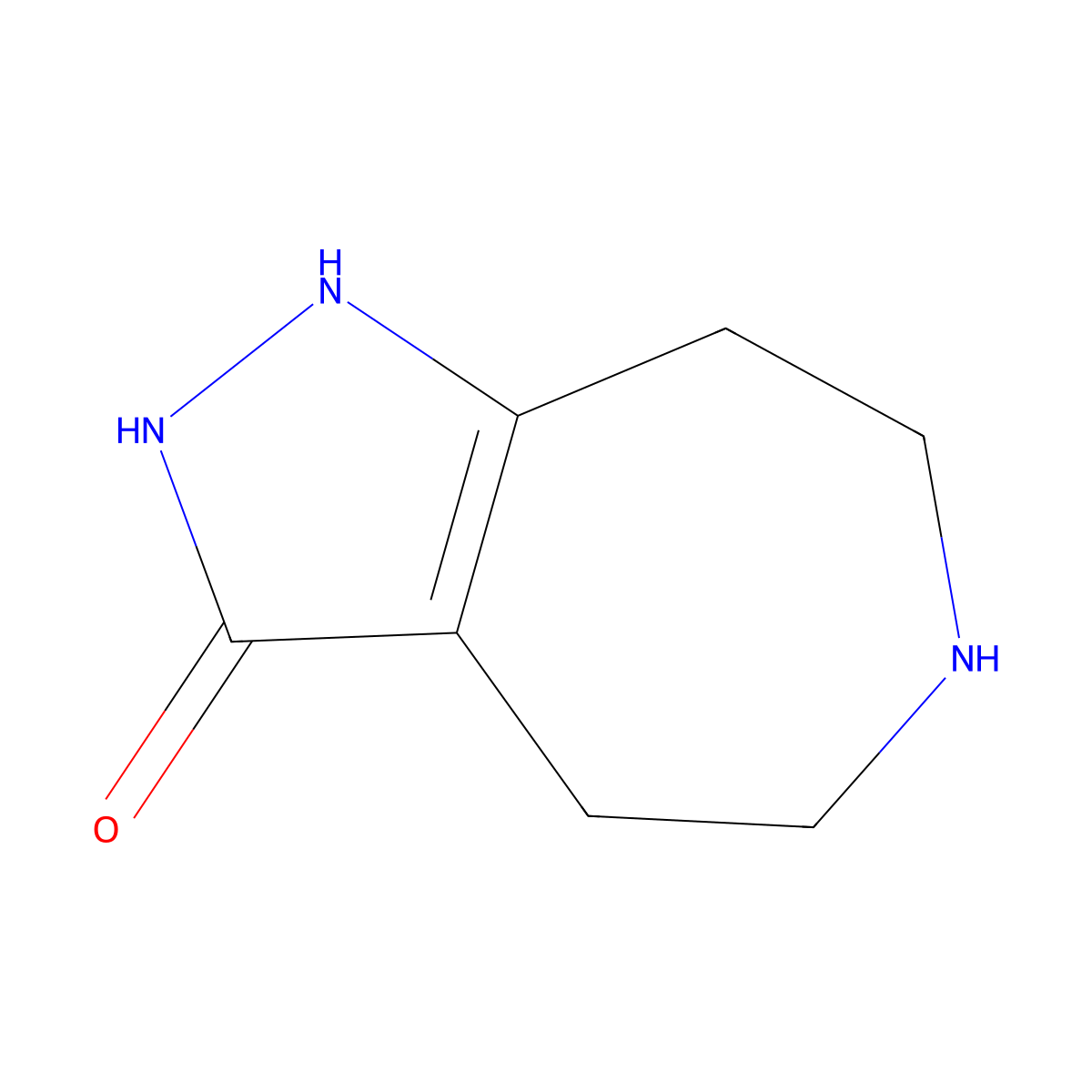 1,4,5,6,7,8-Hexahydropyrazolo[3,4-d]azepin-3-ol molecular structure, CAS 1256643-60-3