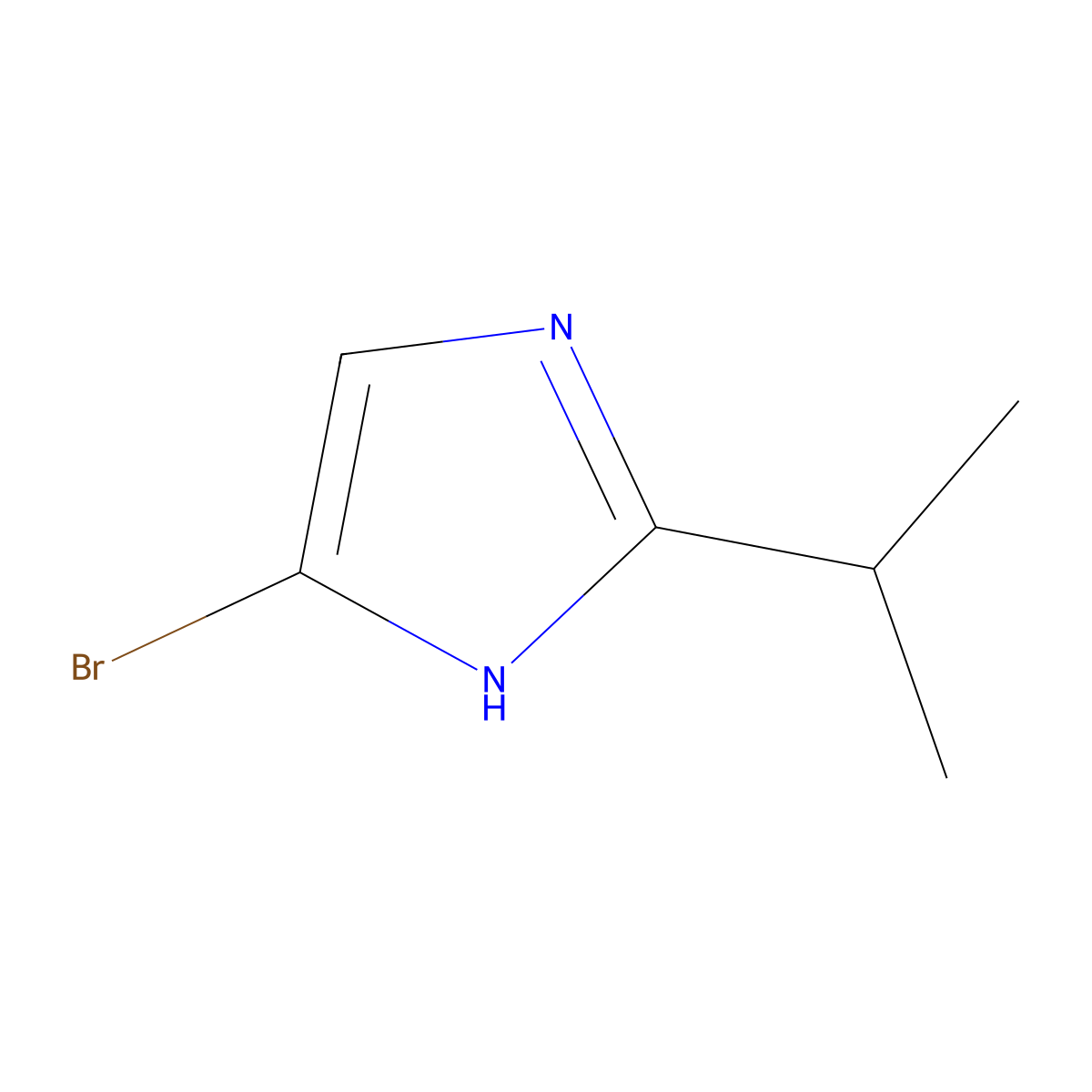 5-Bromo-2-(1-methylethyl)-1H-imidazole molecular structure, CAS 1256643-65-8