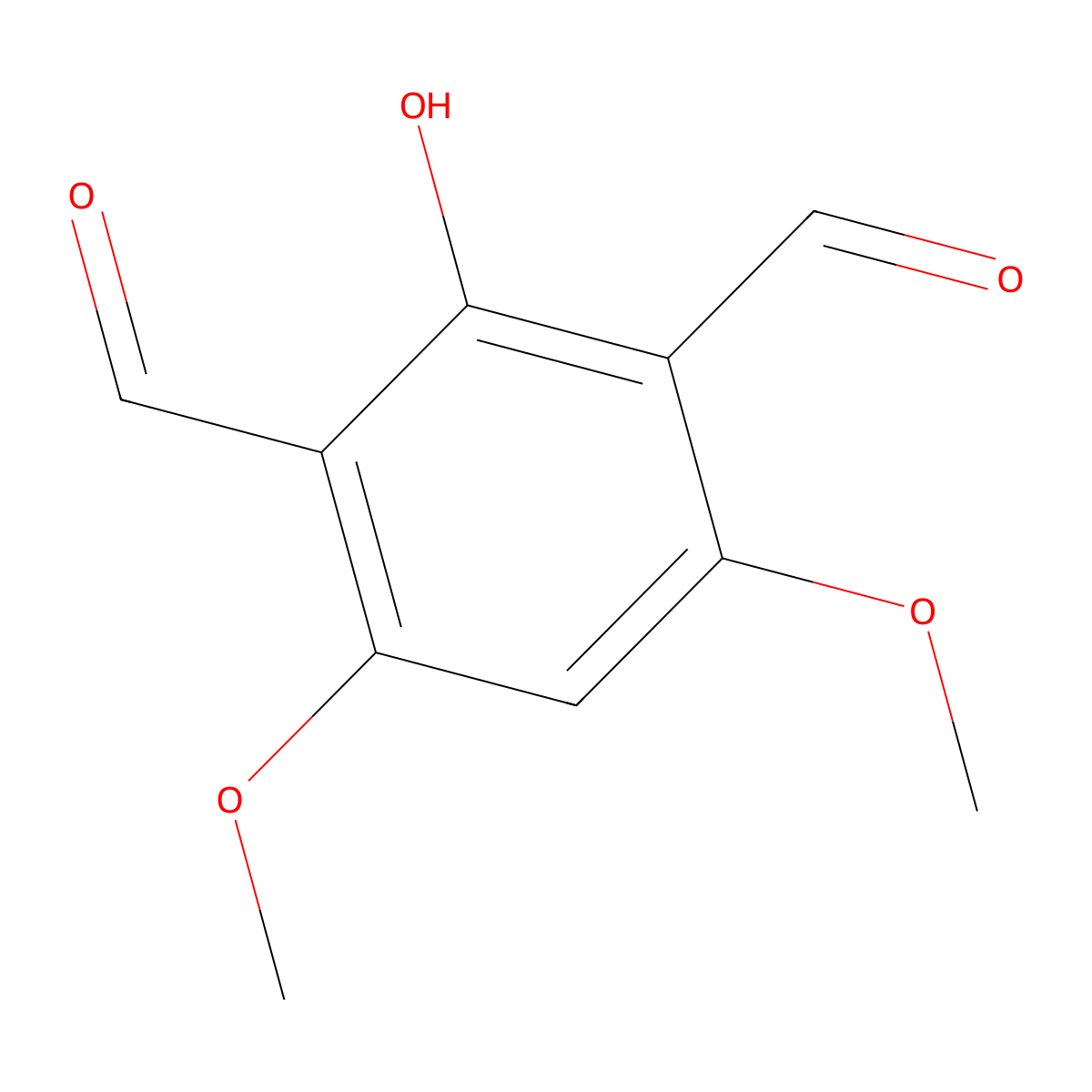 2,6-Diformyl-3,5-dimethoxyphenol molecular structure, CAS 125666-65-1